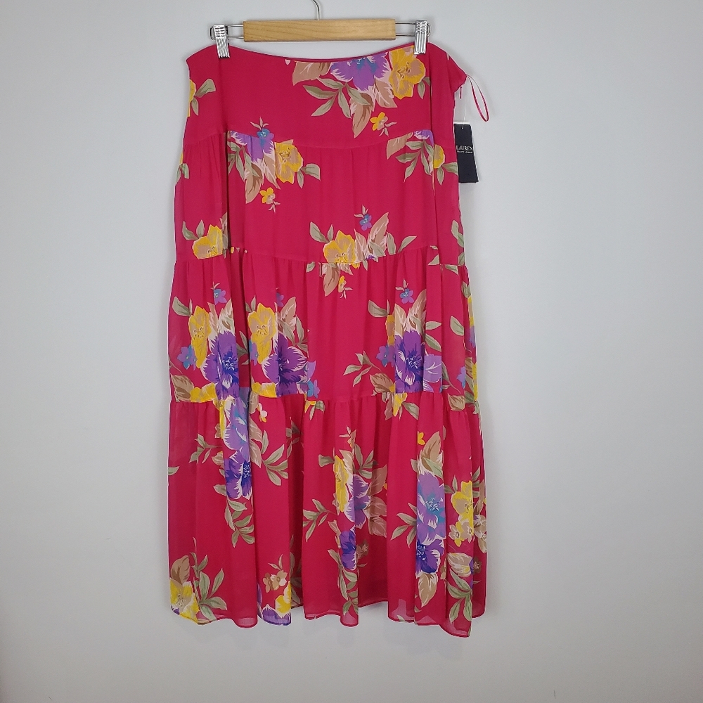 Lauren Ralph Lauren Floral Maxi Skirt Size 16 NWT
